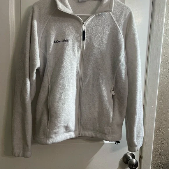 White Columbia Fleece Jacket - Picture 1 of 3